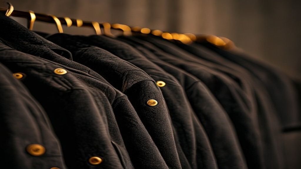 A finished garment packed for delivery